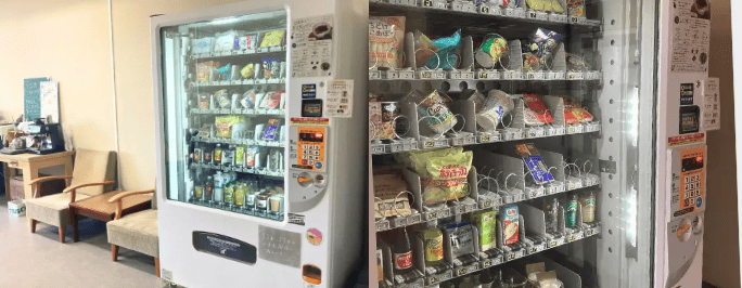レンタル自販機導入事例01 香川県小豆島町 ユカリノSPACE小豆島 一般社団法人setouchiとのしょう様の自動販売機 F-26AVM