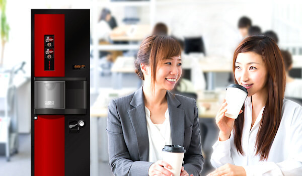 オフィス専用のコーヒー自動販売機は社員、職員、従業員の福利厚生としてお勧め