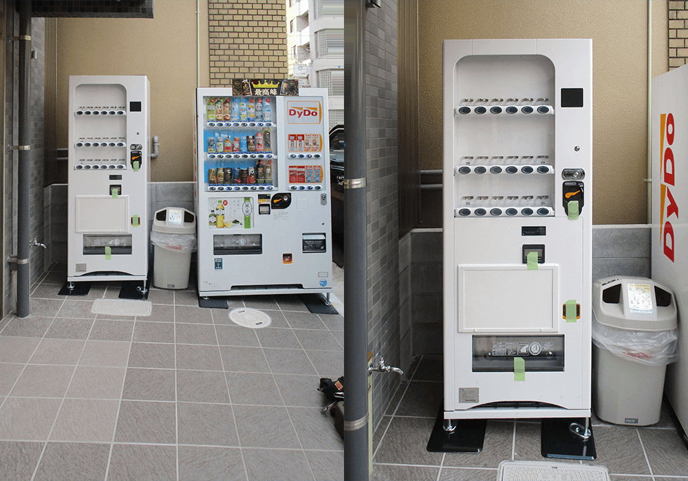 Hiroshima Hostel 和 NAGOMI様に飲料自動販売機を設置しました